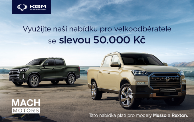 Fleetový program vozů KGM Rexton a Musso Grand